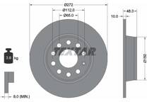 Jeu de 2 disques de frein