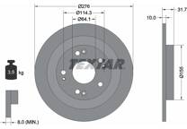 Jeu de 2 disques de frein