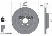 Jeu de 2 disques de frein