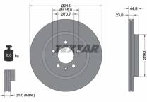 Jeu de 2 disques de frein