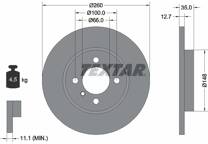 Jeu de 2 disques de frein