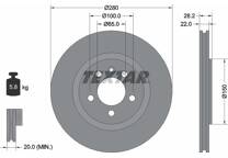 Jeu de 2 disques de frein