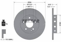 Jeu de 2 disques de frein