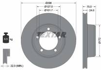 Jeu de 2 disques de frein
