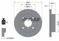 Jeu de 2 disques de frein