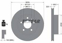 Jeu de 2 disques de frein