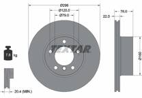 Jeu de 2 disques de frein