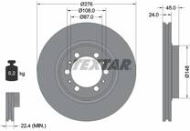 Jeu de 2 disques de frein