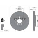 Jeu de 2 disques de frein TEXTAR - 92082203