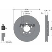 Jeu de 2 disques de frein TEXTAR - 92082205