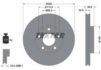 Jeu de 2 disques de frein