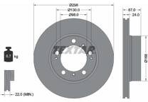 Jeu de 2 disques de frein