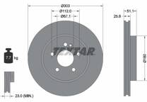 Jeu de 2 disques de frein