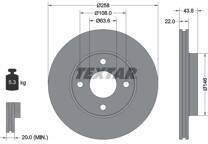 Jeu de 2 disques de frein