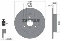 Jeu de 2 disques de frein