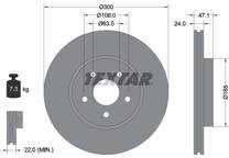 Jeu de 2 disques de frein