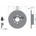 Jeu de 2 disques de frein TEXTAR - 92111303