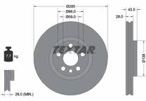 Jeu de 2 disques de frein
