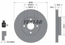 Jeu de 2 disques de frein