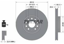 Jeu de 2 disques de frein