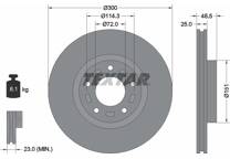Jeu de 2 disques de frein
