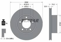 Jeu de 2 disques de frein