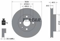 Jeu de 2 disques de frein