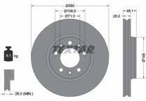 Jeu de 2 disques de frein