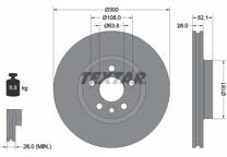 Jeu de 2 disques de frein
