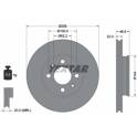Jeu de 2 disques de frein TEXTAR - 92164703