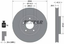 Jeu de 2 disques de frein
