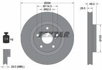 Jeu de 2 disques de frein