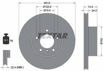 Jeu de 2 disques de frein