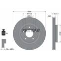 Jeu de 2 disques de frein TEXTAR - 92184405