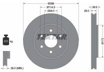 Jeu de 2 disques de frein