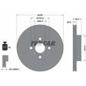 Jeu de 2 disques de frein TEXTAR - 92199900