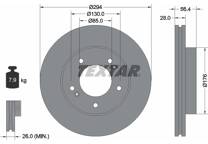 Jeu de 2 disques de frein