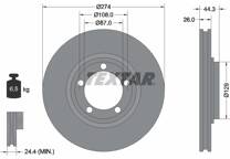 Jeu de 2 disques de frein