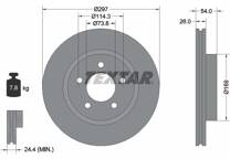 Jeu de 2 disques de frein