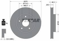 Jeu de 2 disques de frein