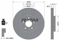 Jeu de 2 disques de frein