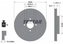 Jeu de 2 disques de frein