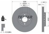Jeu de 2 disques de frein