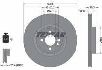 Jeu de 2 disques de frein