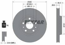 Jeu de 2 disques de frein