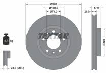 Jeu de 2 disques de frein