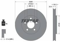 Jeu de 2 disques de frein