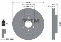 Jeu de 2 disques de frein