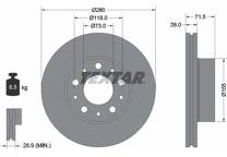 Jeu de 2 disques de frein