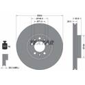 Jeu de 2 disques de frein TEXTAR - 92287203